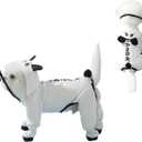 Small Dog Raincoat, Tail Protect Feet Cover Waterproof Dog Rain Jacket Rain Coat for Puppy Small Dogs(Panda,XXL)
