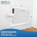 16x25x1 MERV 11 Air Filter, Quality AC/HVAC Furnace Filter1 Reusable ABS Frame + 4 Pack Replaceable Filter MediaBreathe Fresher and Cost-effective