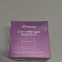 Beloving Nose Wax Kit Men, Portable Wax Warmer for Hair Removal with 100g Beads, 10 Applicators, 10 Nose Sticks, Mini Ear Eyebrow Waxing Kit for Women, At Home Hair Removal Machine for Face -White