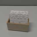 Juvale Juego de 6 posavasos de madera blanca con soporte para bebidas, mesa de caf y decoracin floral de granja (3.8 pulgadas) - Juego de posavasos