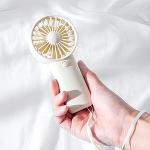 Mini Portable Fan, (2 x AAA Batteries, Batteries Not Included) Lightweight Handheld Fan Perfect for Outdoor, Travel, Office, Hiking and Camping - White