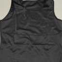 Mens Compression Shirt Slimming Body Shaper Vest Workout Tank Tops Abs Abdomen Undershirts (XX-Large, Black)