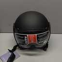 Yesmotor 3/4 Motorcycle Helmets Retro Open Face Vespa Scooters Helmet with Clear Visor for Men and Women- DOT Approved