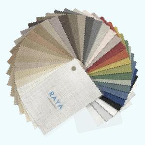 Macochico Linen Curtains Fabric Swatch Sample Books, Fabric Color Sample, 30 Colors (1"W x 1"L (Pack of 1))