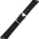 XIW Compatible for Omega Rolex Tudor SEIKO 20mm 22mm Seamaster Speedmaster Diver 150M 300M 600M Aqua-Terra AT150 Rubber Watch Band Replacement for men Silicone Wirstband Strap women Bracelet (Black Silver Buckle)