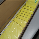 Landscape Edging Kit, Galvanized Steel Edging Landscape Lawn Edging Powder for Lawn Yard, Coated Bendable Metal Strips, No-Dig Hammer-in Edging Border w/Clips (8 INCH 6 PCS, Gold)