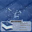 Smiry Waterproof Dog Bed Cover Blanket 30x70, Soft Reversible Pet Blanket, Washable Leakproof Cats Dogs Couch Cover for Sofa, Couch, Furniture, Navy/Navy