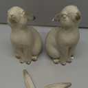 Creative Co-Op Decorative Resin Rabbit Bookends, Grey