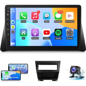 Naifay Android Car Radio for Honda Accord 8th 2008 2009 2010 2011 2012 2013 Stereo, 10.1inch IPS Touch Screen for Honda Accord Car Stereo with Carplay Android Auto/Bluetooth/GPS/WiFi/FM/Camera/MIC