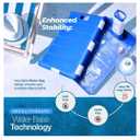 Play22 Swimming Pool Basketball Hoop - 4 Adjustable Height - Revolutionary Base and Storage System, Large Backboard 33"x 54", Pool Toys Basketball Game, Includes 2 Balls and Pump