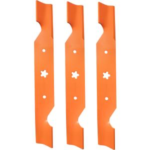 187256 Lawn Mower Blades Replaces for Hus qvarna 54 inch Mower Blades, Compatible with AYP Poulan Crafts Man 532187256 187254 532187254 574292401 for 54" Deck, High Lift, 3 Pack