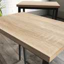 Sauder North Avenue Counter Height Stool, Charter Oak Finish, L: 14.45" x W: 12.28" x H: 23.62"