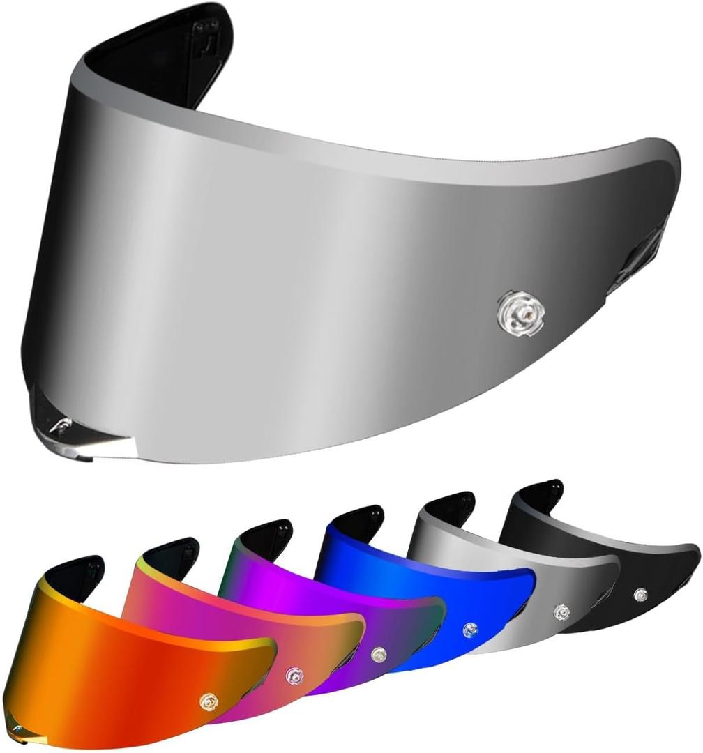 PSLER Pista GP RR visor - Pista Helmet Visor Motorcycle Face Shield Replacement for Pista GPR CORSA-R Pista GPRR RACE 3,Deep Silver-Mirror