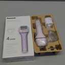 Panasonic Electric Shaver for Women, Cordless 4-Blade Shaver, Bikini Attachment, Pop-Up Trimmer, Wet Dry Operation, Electric Razors for Women - ES-AWL8AV (Purple)