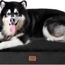 EHEYCIGA Memory Foam Dog Bed XXL, Giant Dog Bed Orthopedic with Washable Removable Cover, Waterproof Pet Bed Couch for Jumbo Dogs, 48x36x7 Inches, Black