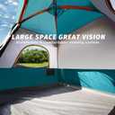 UNP 4 Person Tent, Portable Cabin Tent, Camping Tent 4-Person Easy Set Up, Waterproof with Top Rainfly for Outdoor Camping/Hiking