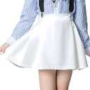 Zoushen White Toddler Skort Pleated A Line Tennis School Uniform Skirts for Girls 2T