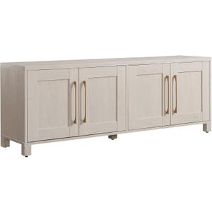 Henn&Hart Rectangular TV Stand for TV's up to 80" in Alder White, TV Stands for the Living Room