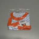 Baby Girl Halloween Outfit Peter Pan Collar Pumpkin Romper Bowknot Onesie Cute Girl Fall Winter Clothes (0-3 Months, Orange)