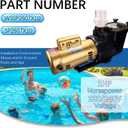 W3SP2607X10 Super Pool Pump 1HP 50Hz 230V Replacement for Hayward SP2607X10,Single Speed Pool Pump Suitable for Above and In Ground Pools and Spa