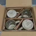 GBHOME Large Coffee Mugs Set of 4, 18oz Handmade Ceramic Coffee Mugs Set with Gradient color for Latte/Tea/Beer/Hot Cocoa, Dishwasher & Microwave Safe, Cappuccino