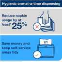 Tork Xpressnap White Dispenser Napkins N4 Advanced Interfold 1-Ply for Hygienic Dispensing 12 Packs of 500 (6000 Total) - (DX900)