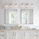 Industrial Bathroom Vanity Lights: 3-Lights Silver Brushed Nickel Vintage Metal Cage Wall Lamp - Rustic Farmhouse Light Fixture Over Mirrors Cabinet for Bath Hallway