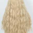 Linfairy Long Wavy Hippie Wigs for Women 70s Halloween Cosplay Costume Wig for Party With Flower Crown