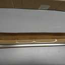 25" Chrome Framed Shower Door Replacement Drip Rail with Shower Door Bottom Sweep and 3 Applied Mounting Tape (25Inch)