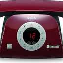 VTECH VS12216 RetroDesign Cordless Phone: Bluetooth Connect to Cell, Call Blocker, Answering System, FullDuplex Speakerphone