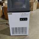 Commercial Maker 120 lb./24 H Freestanding Ice Maker Machine with 35 lbs. Storage, 2 Water Inlet Modes, Stainless Steel