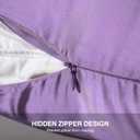 Mulberry Silk Pillowcase for Hair and Skin,Standard Size Cooling Silk Pillow Case with Hidden Zipper,Allergen Proof Dual Sides Soft Breathable Smooth Silk Pillow Cover for Women(Standard,Violet)