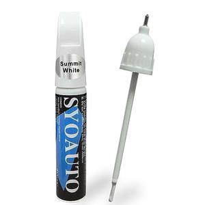 SYOAUTO Summit White GAZ Touch Up Paint Fit for Chevrolet Auto Touch up Paint Car Scratch Repair Pen Brush and Tip 2 in 1 (Summit White GAZ)