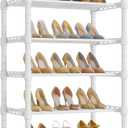 VIPEK S1 Shoe Rack, 8-Tier Metal Durable Shoe Organizer, Heavy Duty Large Capacity Up to 24 Pairs, Adjustable & Detachable Shoe Shelves for Entryway/Bedroom/Closet, Holds Up to 544 lbs, White