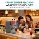 Slushie Machine with Self-Cleaning, No Ice Needed Slushy Maker for Home, Real-Time Temp Display, Frozen Drink Maker with 7 Preset Programs for Ice Cream, Frapps, Milk Shake and More