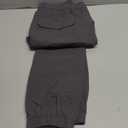 PULI Men's Waterproof Hiking Pants, Slim Fit Cargo Joggers, Stretch Quick Dry Outdoor Pants with Pockets (30W x 30L, Grey)