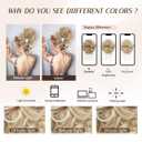 Claw Clip Messy Bun Hair Pieces for Women Messy Wavy Curly Hair Bun Extensions Tousled Updo Bun Hair Clip in Synthetic Hair Bun Ponytail Extension (Dirty Blonde)