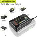 energup 40Volt OP404 40V Lithium-ion Battery Charger for Ryobi 40V Battery Charger