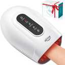 ALLJOY Hand Massager for Arthritis and Carpal Tunnel Relief, Cordless Electric Hand Massager with Heat and Compression for Finger Numbness, Mothers Day Gifts for Women and Men (White)