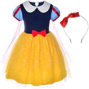 Ghnatygren Princess Birthday Party Costume for Toddler Girls with Headband 120