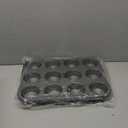 Amazon Basics Nonstick Round Muffin Baking Pan, 12 Cups, Set of 2, Gray, 13.9x10.55x1.22"