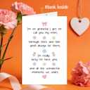 2 x Pstyteos Heartfelt Mother's Day Card for Mom Stepmom, Sweet Appreciation Greeting Card from Daughter Son with Red Envelope and Sticker