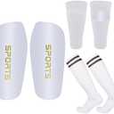 Soccer Shin Guards for Kids Youth Adults - Shin Pads and Sleeves Set with Optimized Insert Pocket for Boys Girls Men Women for Football Games - Protective Soccer Equipment(3 in 1)