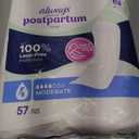 Always Discreet Postpartum Incontinence Pads, Moderate Absorbency, 57 Count