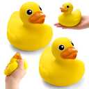 Hungdao 2 Pcs Duck Stress Toys Duck Stress Balls for Slow Rising Squeeze Sensory Toy PU Foam Fun Appreciation Gift Stocking Stuffer Anxiety Relief Prize Fidget Party Favor Adults Cute Office