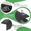 2 x Magnetic Wind Blockers for Blackstone 36" Wind Guards, 1565 Stainless Steel Wind Screens Compatible with Griddle Rear Grease Cup Hood, Valentines Day Grilling Gifts for BBQ Lover