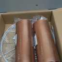 GO&SO Burnt Orange Velvet Drum Lamp Shades Set of 2 Medium, Replacement Lamp Shade 13" Top x 13" Bottom x 10" High(Spider)- Modern Fabric Lampshade for Table Lamp,Floor Lamps -Assembly Require