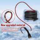 Flexible 1/4" Pressure Washer Hose 50FT,3600PSI Kink Resistant Power Washer Replacement Hose with Leak-Free M22-14mm&3/8" Quick Connect Kit,Used for Extension