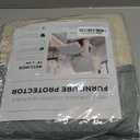 Reversible Recliner Chair Cover - Washable Slipcover Furniture Protector with Elastic Straps - Furniture Cover for Dogs, Kids, and Pets - Quilted & Stitched Detail (Recliner, Mirage Gray / Flax)