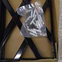 HOME MASTER HARDWARE Heavy Duty Shelf Brackets 12 inch x 8 inch Metal Shelves Supports 90 Degree Triangle Wall Mount Angle L Bracket for Floating Shelving with Screws Black 10-Pack